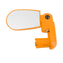 Plastic Adjustable Rear View Bike Bicycle Handlebar Mirror Yellow 7.6 x 5.3cm