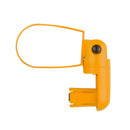 Plastic Adjustable Rear View Bike Bicycle Handlebar Mirror Yellow 7.6 x 5.3cm