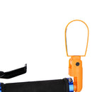 Plastic Adjustable Rear View Bike Bicycle Handlebar Mirror Yellow 7.6 x 5.3cm