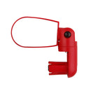 Plastic Adjustable Rear View Bike Bicycle Handlebar Mirror Red 7.6 x 5.3cm