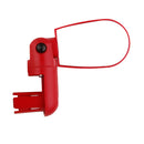 Plastic Adjustable Rear View Bike Bicycle Handlebar Mirror Red 7.6 x 5.3cm