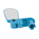 Plastic Adjustable Rear View Bike Bicycle Handlebar Mirror Blue 7.6 x 5.3cm