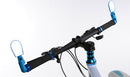 Plastic Adjustable Rear View Bike Bicycle Handlebar Mirror Blue 7.6 x 5.3cm