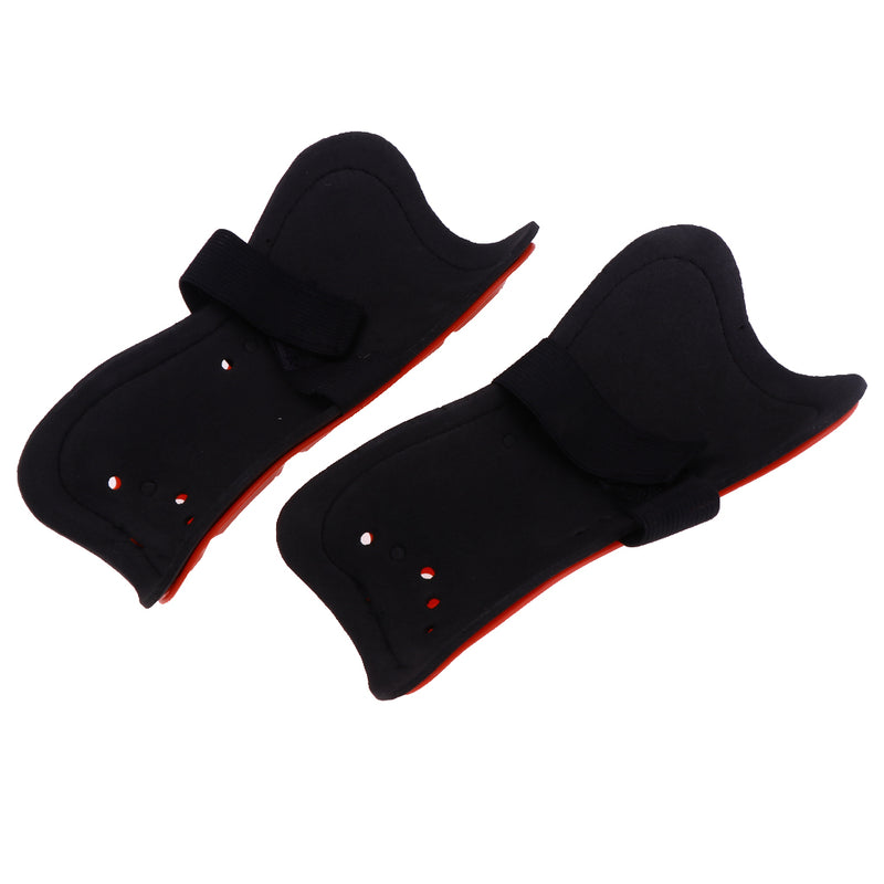 1 Set of Soft Comfortable Shin Guards Soccer Protective Football Pads Leg Basketball Training Equipment Red