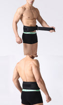 1X Gym Sport Back Waist Belt Brace Lower Back Pain Relief Therapy Support Black S