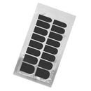 1 Sheet of 16PCS Women Girls Nail Art Sticker Patch Foils Armour Wraps Decor Nail Art Supplies Black