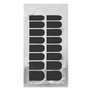 1 Sheet of 16PCS Women Girls Nail Art Sticker Patch Foils Armour Wraps Decor Nail Art Supplies Black