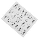 2 Sheets Black Cat Pattern Nail Art Stickers Water Transfer Stickers