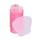 2.8cm Transparent Nail Art Stamper Scraper Manicure Print DIY Tools - Pink