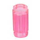 2.8cm Transparent Nail Art Stamper Scraper Manicure Print DIY Tools - Pink