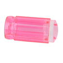 2.8cm Transparent Nail Art Stamper Scraper Manicure Print DIY Tools - Pink