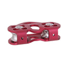 Double Sheaves Climbing Arborist Cable Trolley Pulley Rigging Rescue Equip