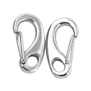 2pcs Stainless Steel Snap Clip Hiking Camping Climbing Spring Hook Buckle Carabiner