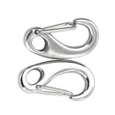 2pcs Stainless Steel Snap Clip Hiking Camping Climbing Spring Hook Buckle Carabiner