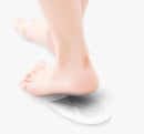 1 Pair Men's Gel Heel Cups Pads Silicone Insole Cushions Foot Care Feet Shoe Insert