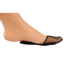 Pair Of Soft Comfortable Protective Sponge Lace High Heel Forefoot Pads Black