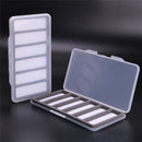 Slim Plastic Waterproof Fly Fishing Box 6-Slot Compartment Foam Insert