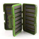 Army Green Waterproof 2-Sided Storage Case Fly Fishing Lure Spoon Hook Bait Tackle Box