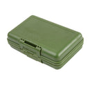 Army Green Waterproof 2-Sided Storage Case Fly Fishing Lure Spoon Hook Bait Tackle Box