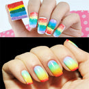8pcs Gradient Nail Art Soft Sponges Polish Template Transfer for Color Fade Manicure Tips DIY