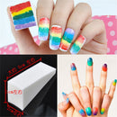 8pcs Gradient Nail Art Soft Sponges Polish Template Transfer for Color Fade Manicure Tips DIY