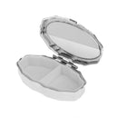 Portable Travel Diamond Metal Pill Box Medicine Organizer Container Case Storage