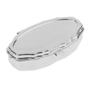 Portable Travel Diamond Metal Pill Box Medicine Organizer Container Case Storage