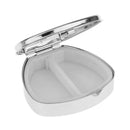 Portable Travel Oval Metal Pill Box Medicine Organizer Capsule Container Case Storage