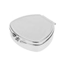 Portable Travel Oval Metal Pill Box Medicine Organizer Capsule Container Case Storage