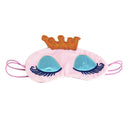 Soft Crown Pattern Sleeping Eye Shade For Travel Home Office Headache Pain Relief Meditation Spa Pink