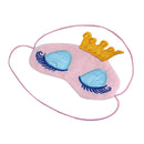 Soft Crown Pattern Sleeping Eye Shade For Travel Home Office Headache Pain Relief Meditation Spa Pink