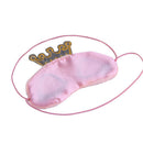 Soft Crown Pattern Sleeping Eye Shade For Travel Home Office Headache Pain Relief Meditation Spa Pink