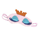 Soft Crown Pattern Sleeping Eye Shade For Travel Home Office Headache Pain Relief Meditation Spa Pink