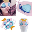 Soft Crown Pattern Sleeping Eye Shade For Travel Home Office Headache Pain Relief Meditation Spa Pink