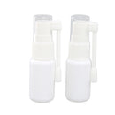 20ML Plastic Mist Spray Bottle Pump Sprayer For Nasal Throat Liquid Water Perfume Holder Organiser Travel Accessory White PACK OF 2PCS
