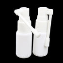 20ML Plastic Mist Spray Bottle Pump Sprayer For Nasal Throat Liquid Water Perfume Holder Organiser Travel Accessory White PACK OF 2PCS