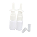 15ML Empty Plastic Nasal Fine Mist Spray Bottle Pump Sprayer with Cap-White