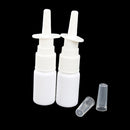 15ML Empty Plastic Nasal Fine Mist Spray Bottle Pump Sprayer with Cap-White