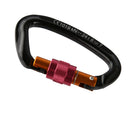 D-Shape Mountaineering Rock Climbing Equipment Carabiner Screw Lock 24KN / 2400kg