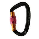 D-Shape Mountaineering Rock Climbing Equipment Carabiner Screw Lock 24KN / 2400kg
