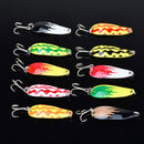 Alloy Sequins Lure Perch Bass Bait Treble Hooks Fishing Tackle