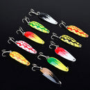 Alloy Sequins Lure Perch Bass Bait Treble Hooks Fishing Tackle