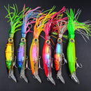 Squid Skirt Octopus Saltwater Fishing Lure Trolling Bait 24cm Length Yellow