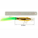 Squid Skirt Octopus Saltwater Fishing Lure Trolling Bait 24cm Length Yellow