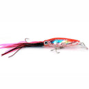 New Octopus Squid Skirt Fishing Bait Lure 24 x 3cm Large Bait - Red