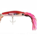 New Octopus Squid Skirt Fishing Bait Lure 24 x 3cm Large Bait - Red
