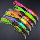 New Octopus Squid Skirt Fishing Bait Lure 24 x 3cm Large Bait - Red