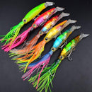 New Octopus Squid Skirt Fishing Bait Lure 24 x 3cm Large Bait - Red