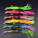 New Octopus Squid Skirt Fishing Bait Lure 24 x 3cm Large Bait - Red