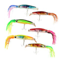 Soft Squid Skirts Fishing Lures Lead Jig Head Fishing Lures Baits Swim